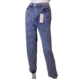 vintage 80s acid wash jeans